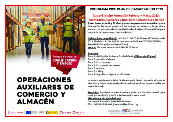 Curso de Operaciones Auxiliares de Comercio y Almacén